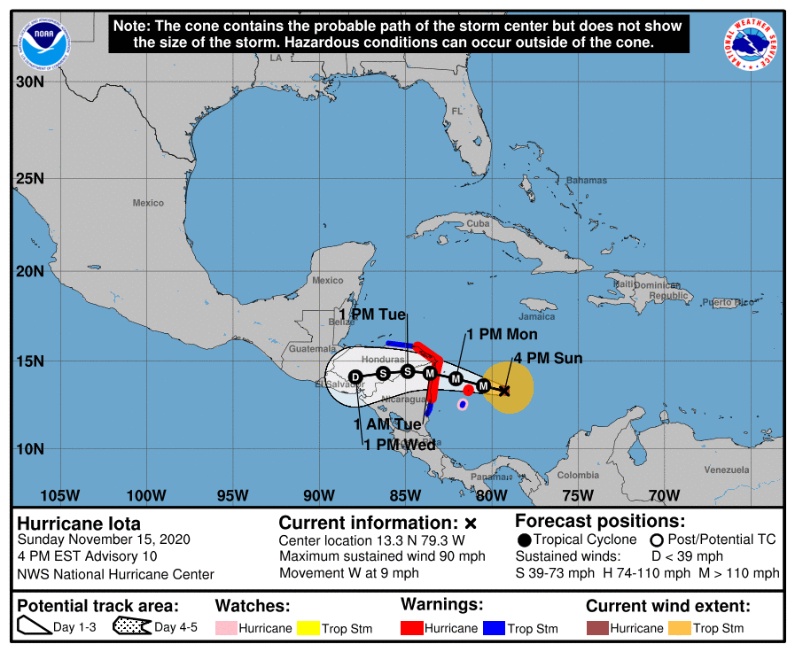 Hurricane Iota 222953_5day_cone_with_line_and_wind