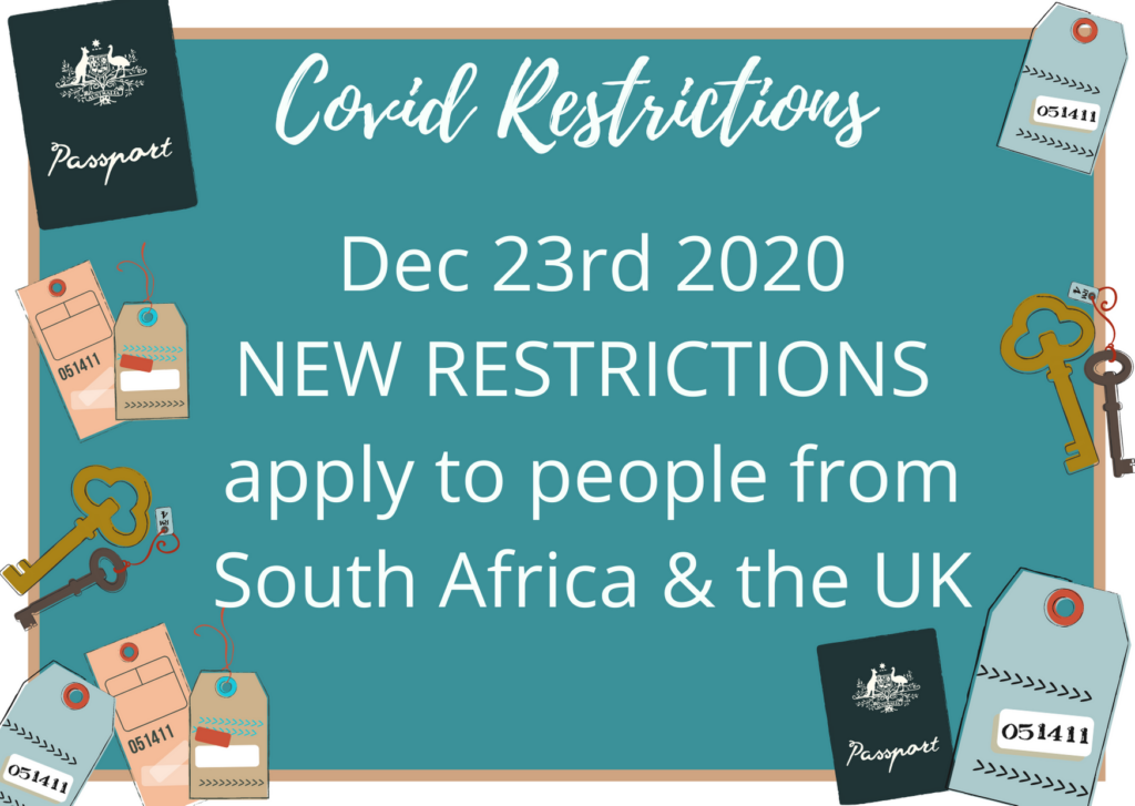 COVID Utila Update Travel Restrictions UK & South Africa