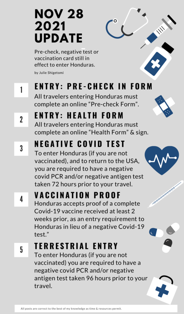 Immigration Infographic Covid Honduras Utila Blog