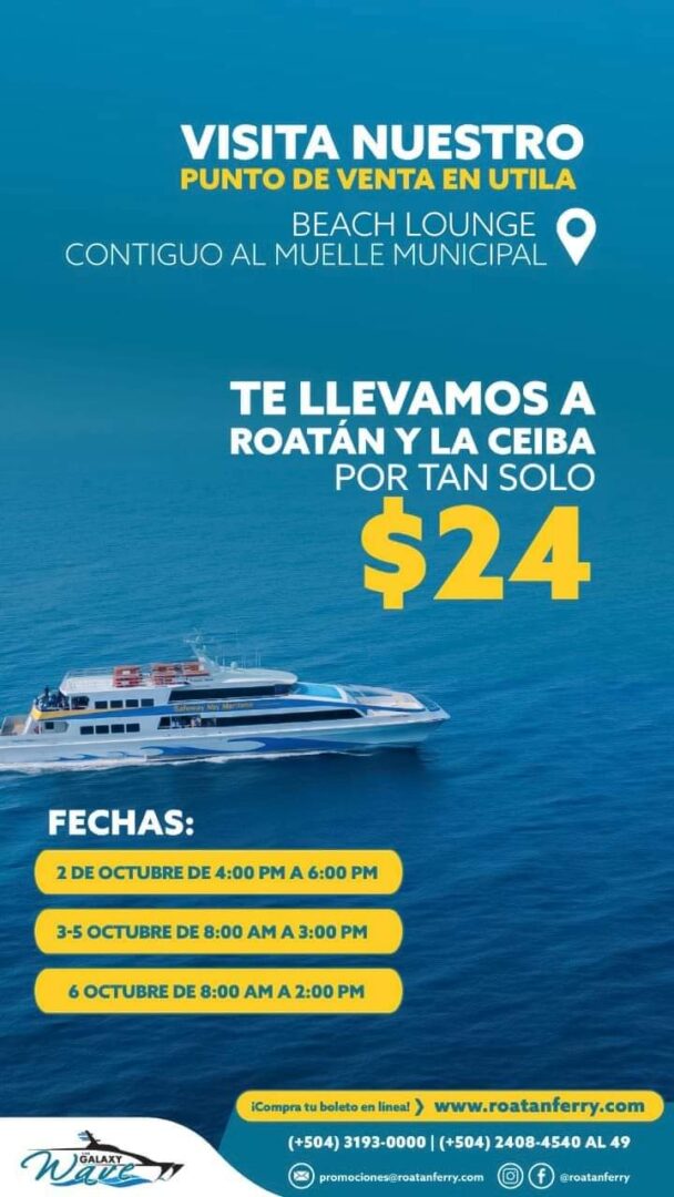 Galaxy Wave Ferry 2024 Service to Utila