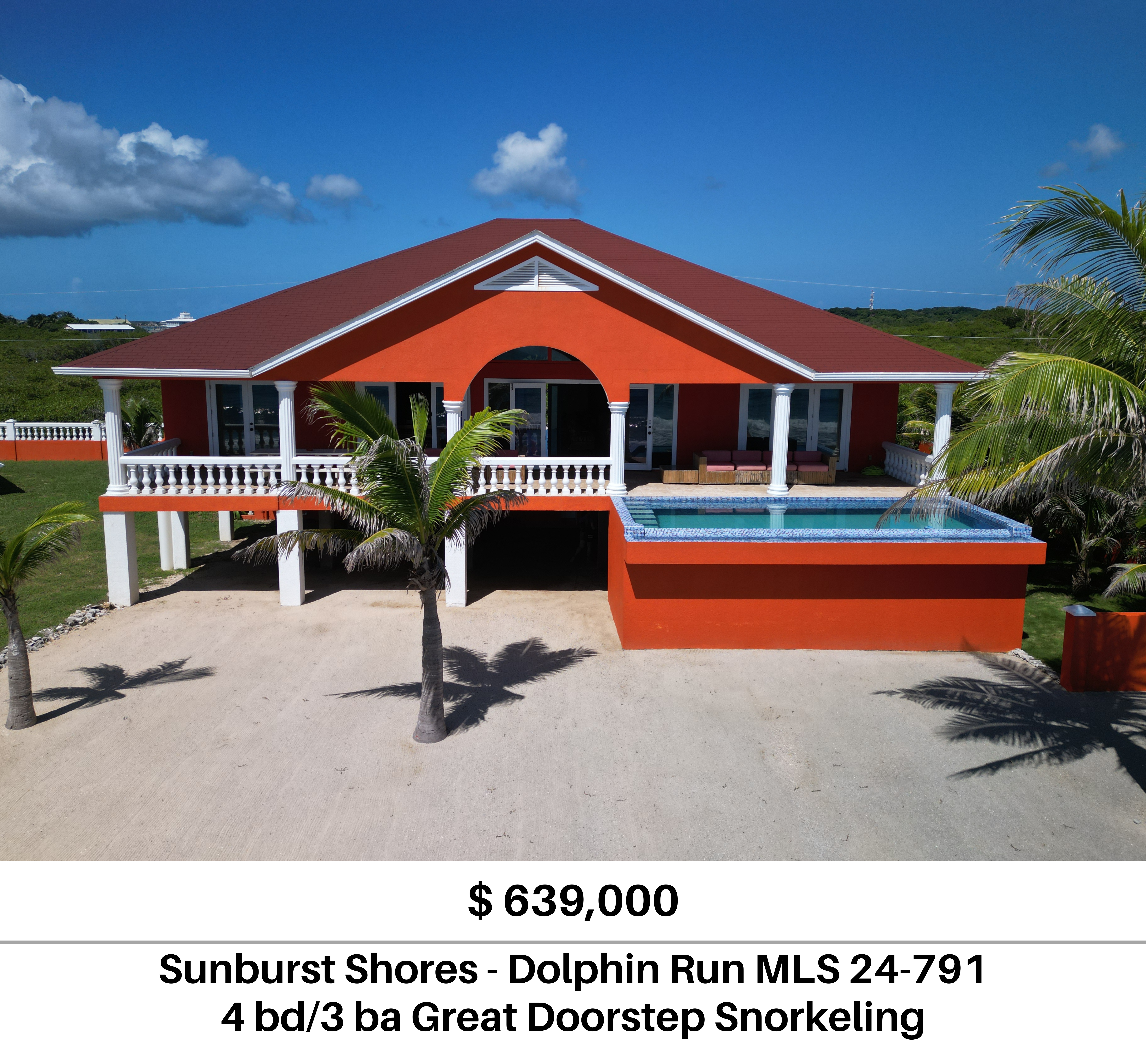 Sunburst Shore Home Utila Real Estate MLS 24-791