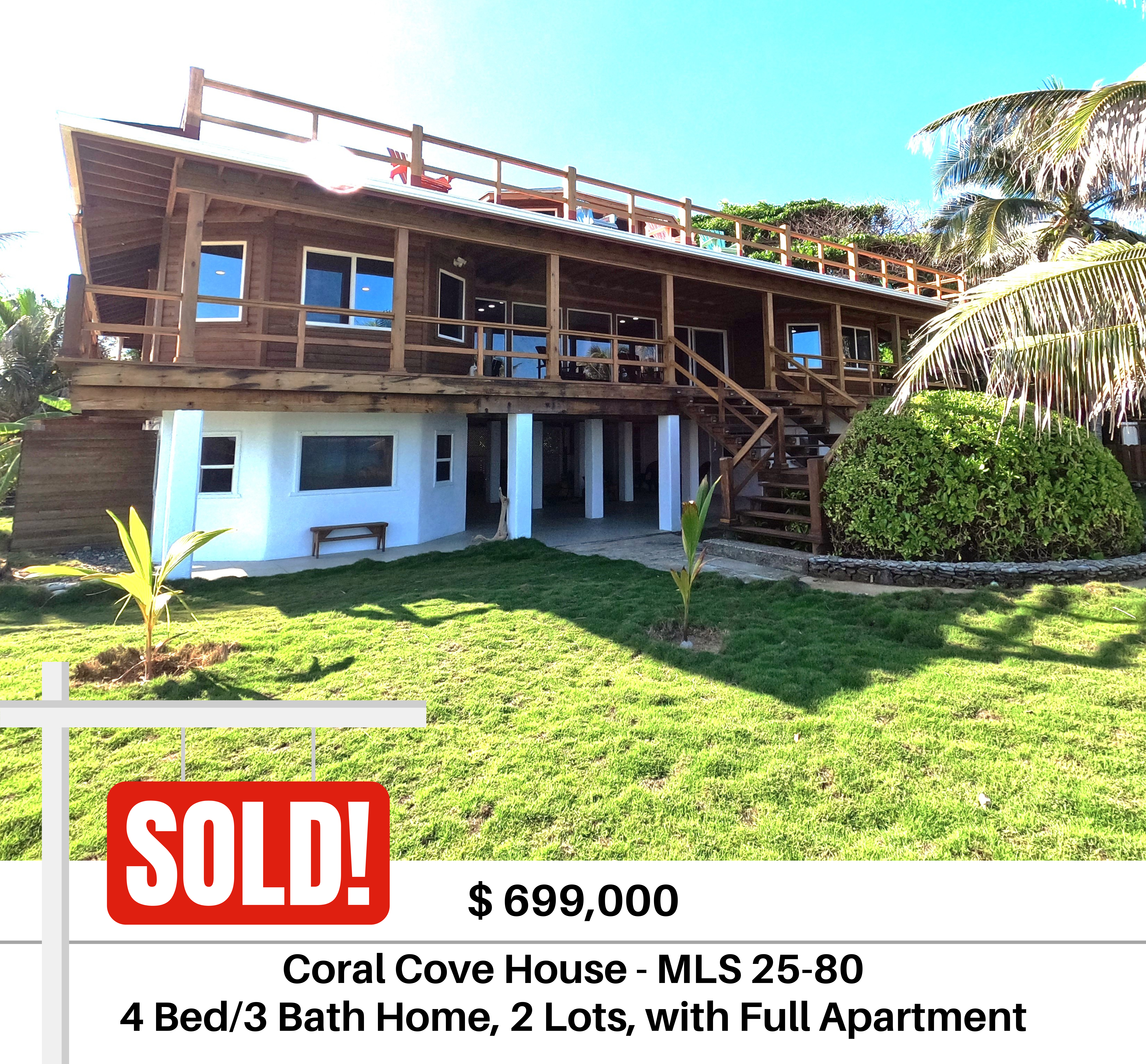 SOLD Coral Cove House Utila Real Estate Homes for Sale