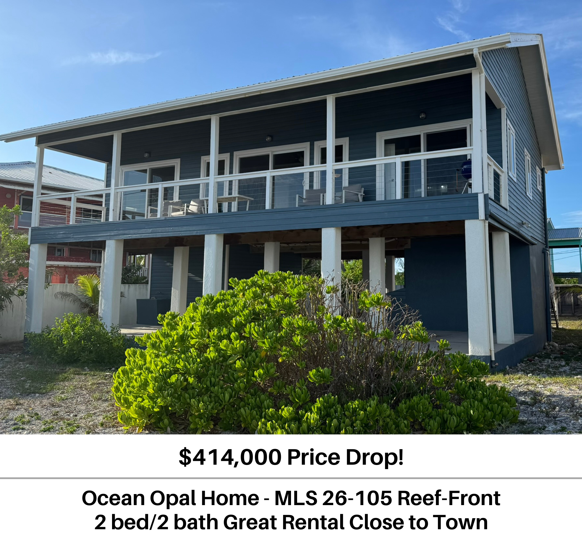 Ocean Opal MLS 26-105 Oceanfront Home for Sale Utila