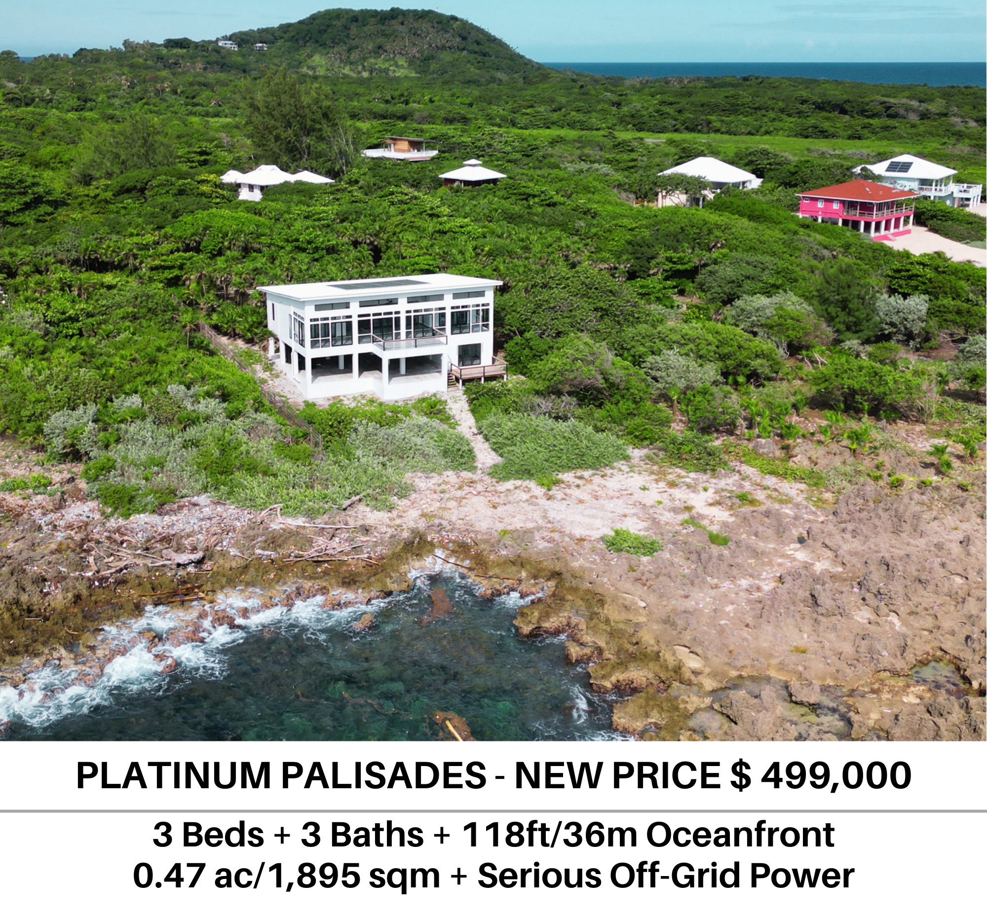 New Platinum Palisades Oceanfront home for sale Utila